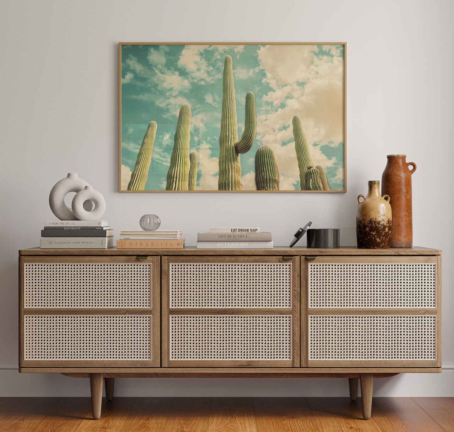 Desert Giants Under Dreamy Skies