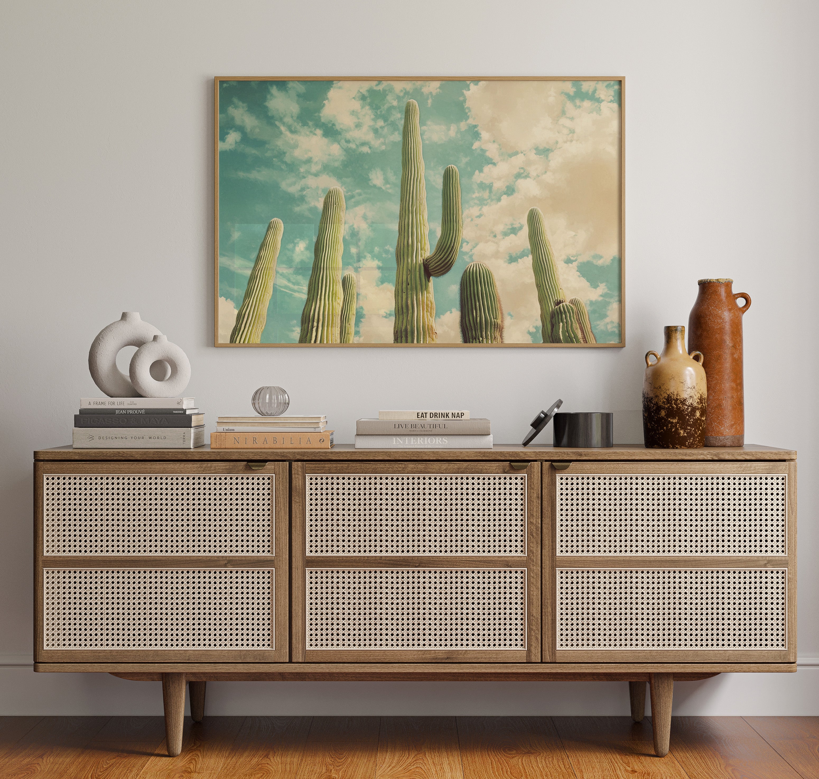 Desert Giants Under Dreamy Skies