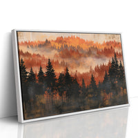 Ridgeline in Amber Fog