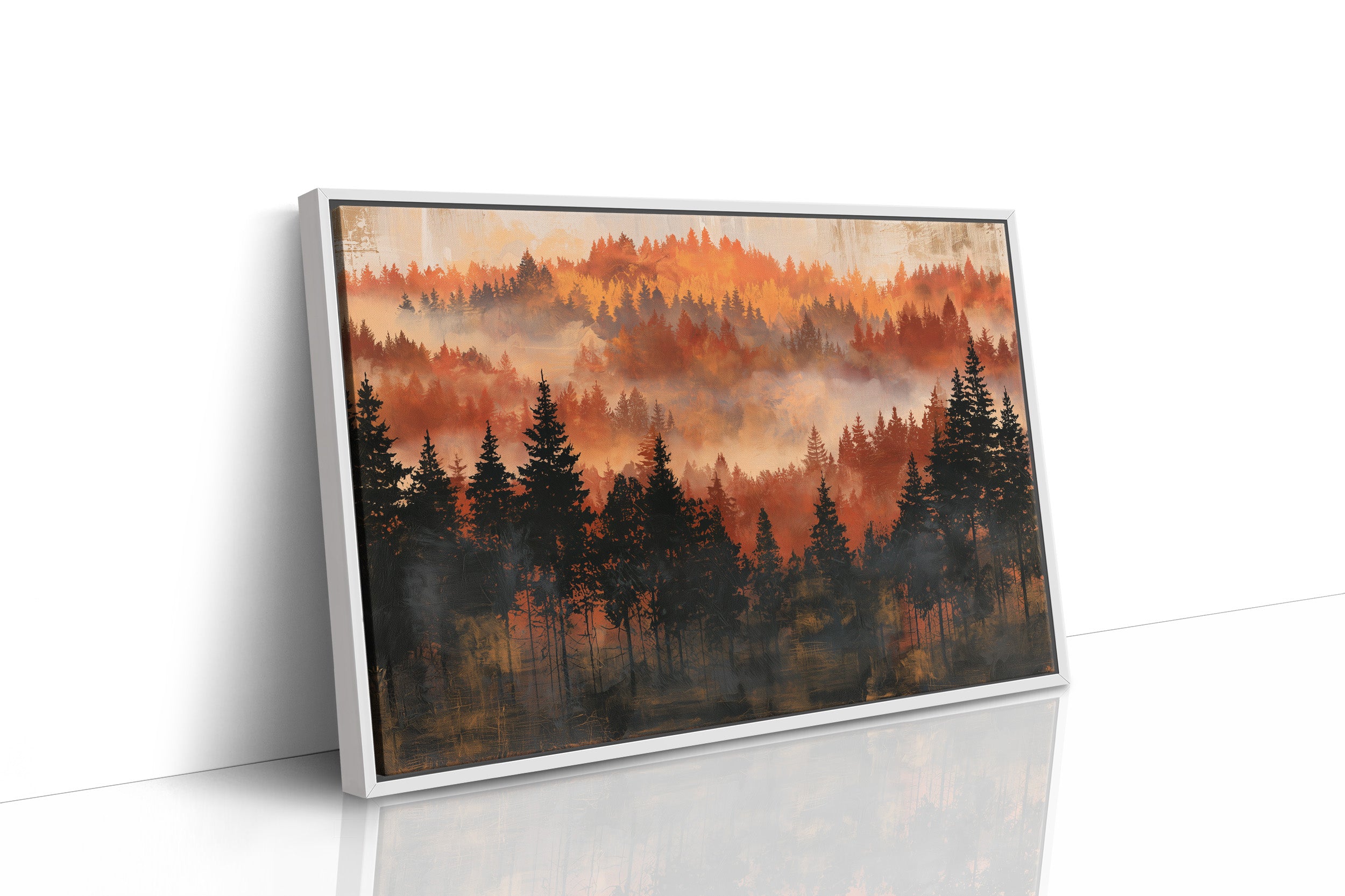 Ridgeline in Amber Fog