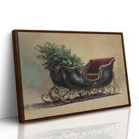 Vintage Sleigh Awaits December Magic