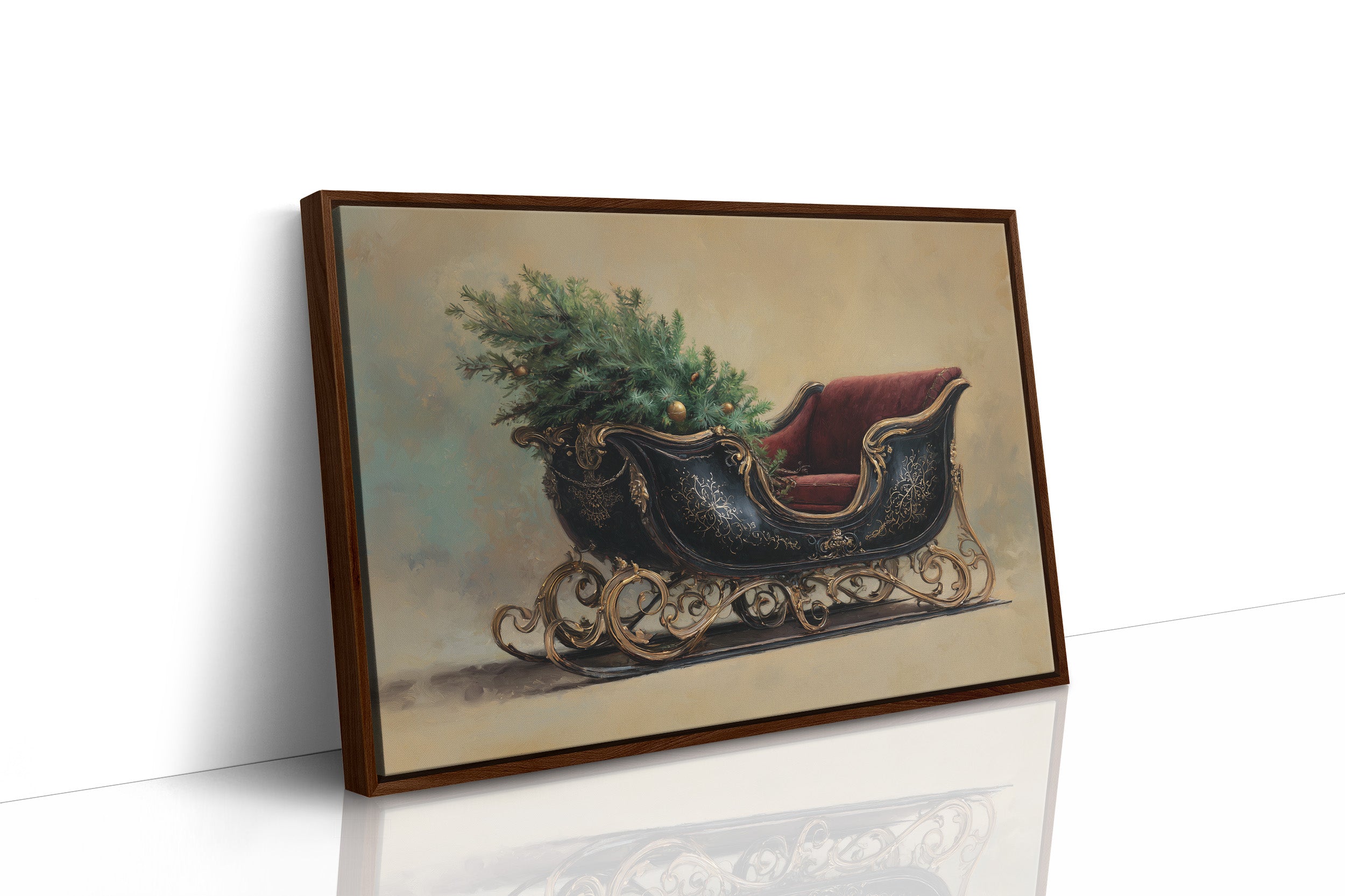 Vintage Sleigh Awaits December Magic