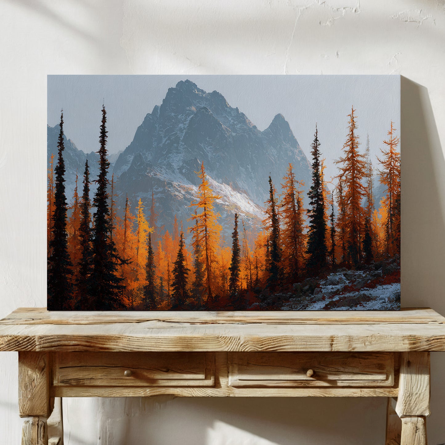 Autumn Fire Meets Mountain Frost