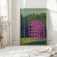 Pink Geometry Dreams In Forest