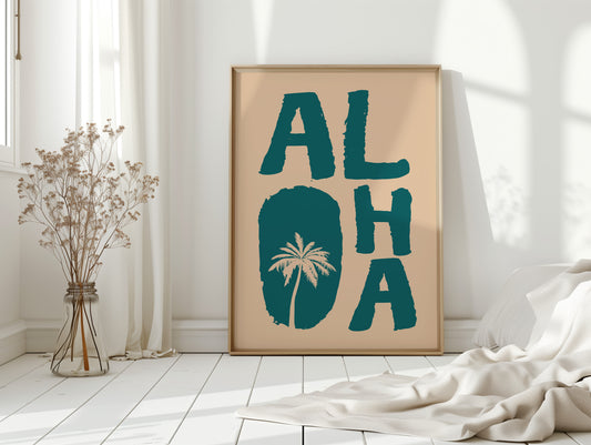 Island Letters Spell Summer Peace