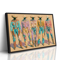 Pastel Parade of Cowboy Suits