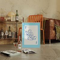 Blue Lines Tell Stories Simply
