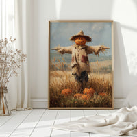 Harvest Guardian Watches Golden Fields