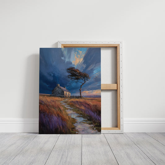 Storm Bends The Coastal Oak