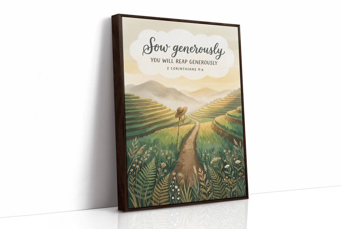 Sow Generously: Terraced Rice Field Path