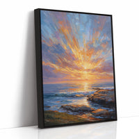 Coastal Symphony in Amber Light