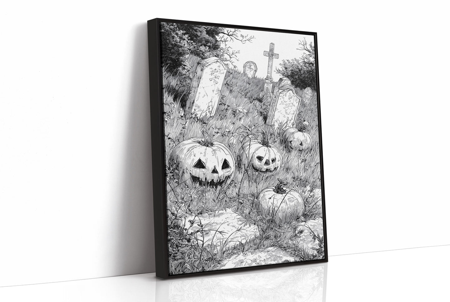 Midnight Grins Among Stone Memories