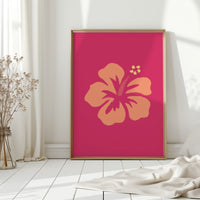 Coral Petals Dance Through Fuchsia