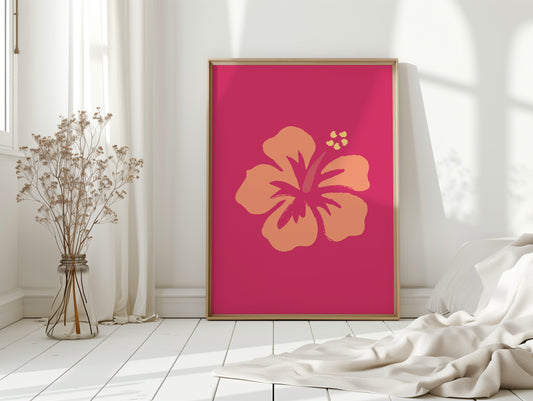 Coral Petals Dance Through Fuchsia