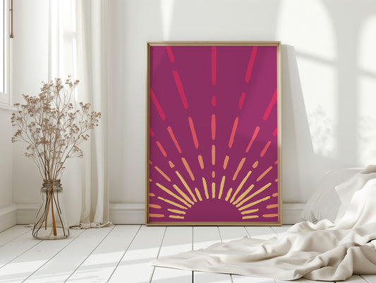 Magenta Skies Break Into Gold