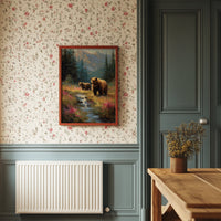 Wild Meadow Bears Find Mountain Stream