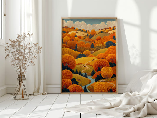 Rolling Hills Paint October's Symphony