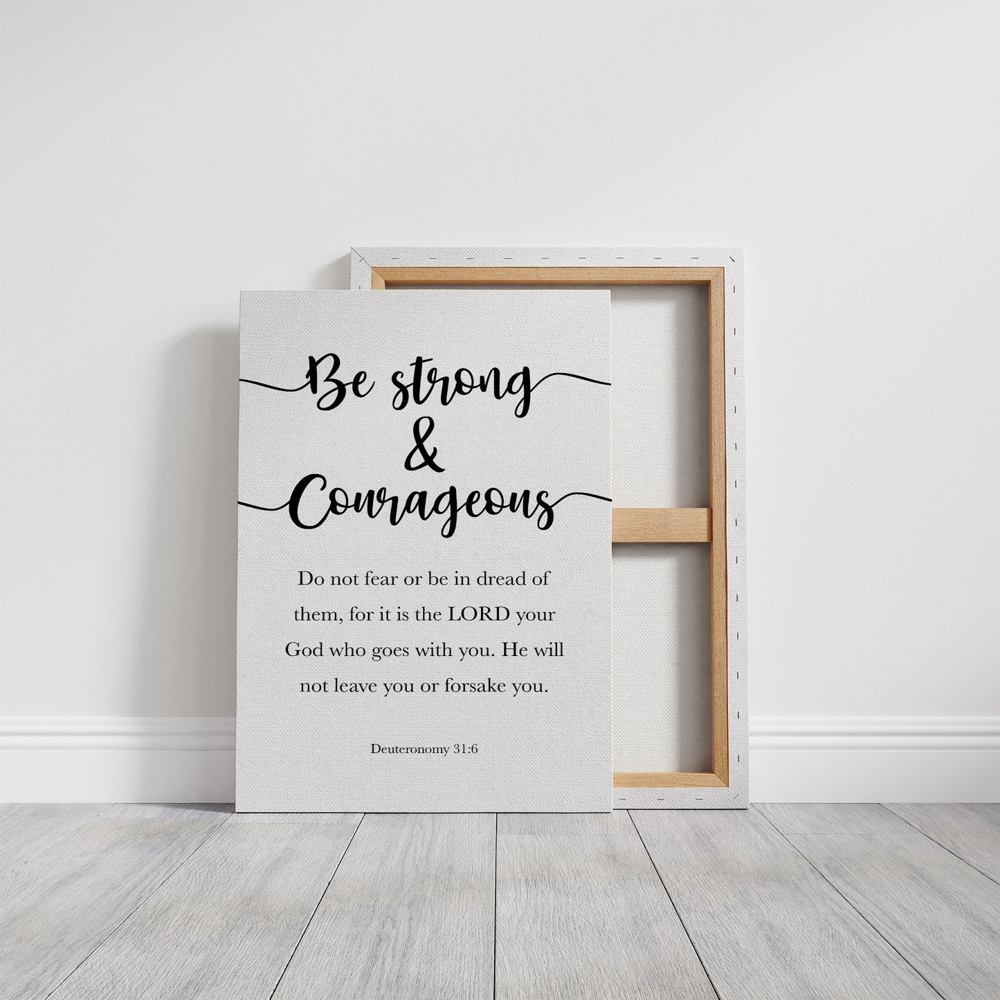 Faith's Embrace in Elegant Typography