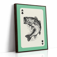 Ace of Bass — Clubs Playing Card Wildlife Print