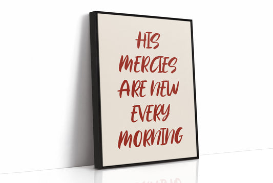 Crimson Words On Ivory Canvas