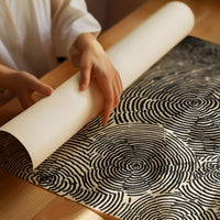Cascading Circular Patterns in Monochrome