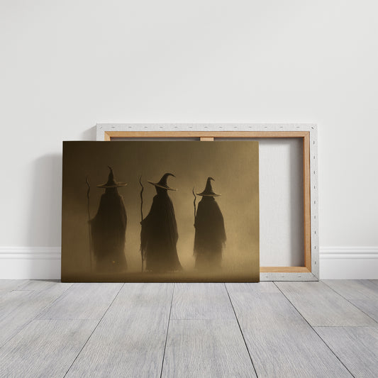 Three Mages Cross Misty Threshold