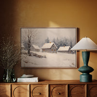 Cottages Beneath a Winter Veil