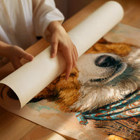 Cowboy Corgi — Close-Up Western Dog Portrait