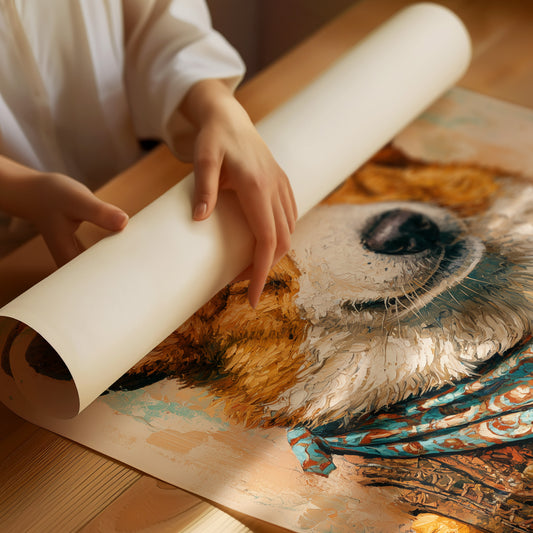 Cowboy Corgi — Close-Up Western Dog Portrait