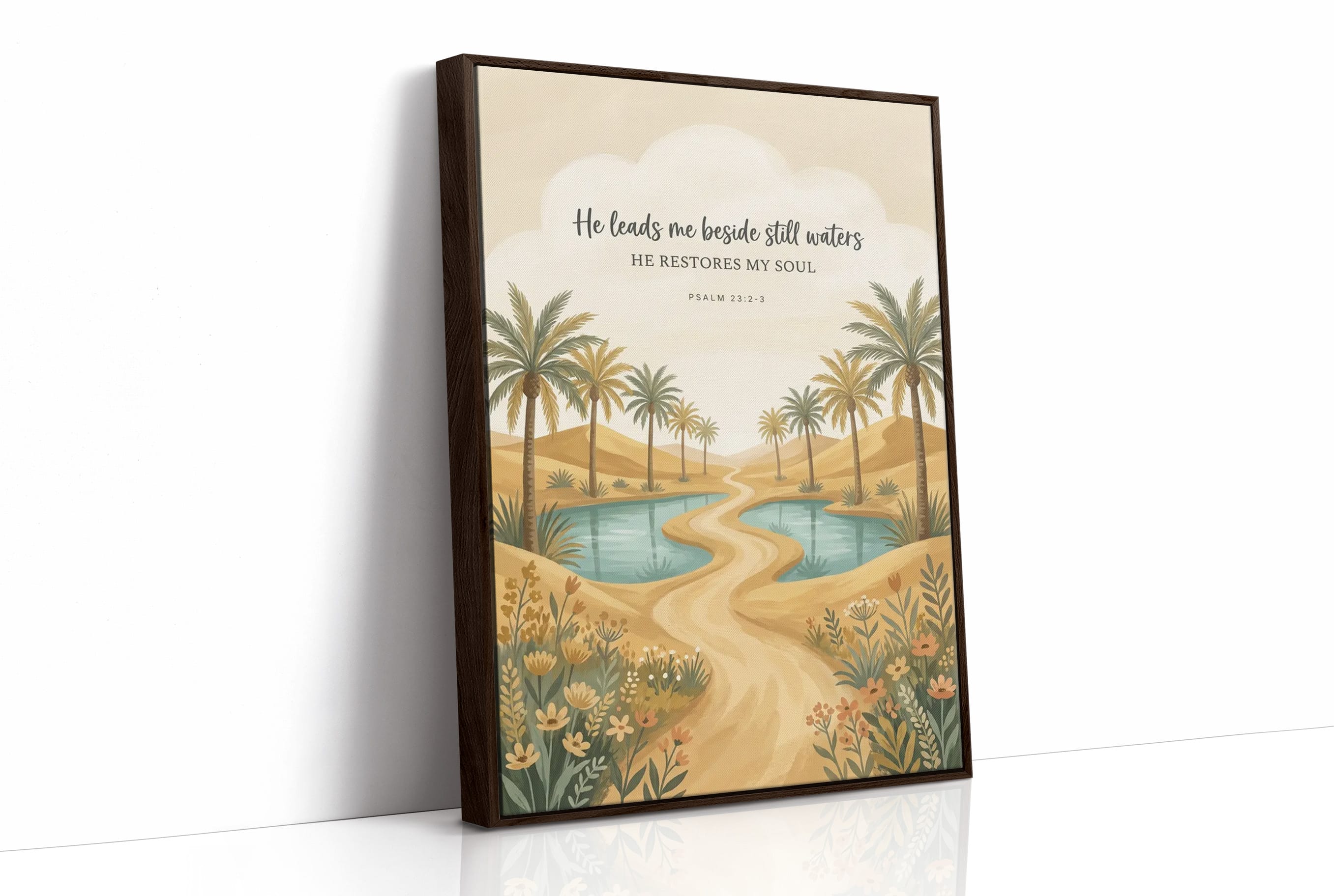 He Leads Me Beside Still Waters: Desert Oasis Path