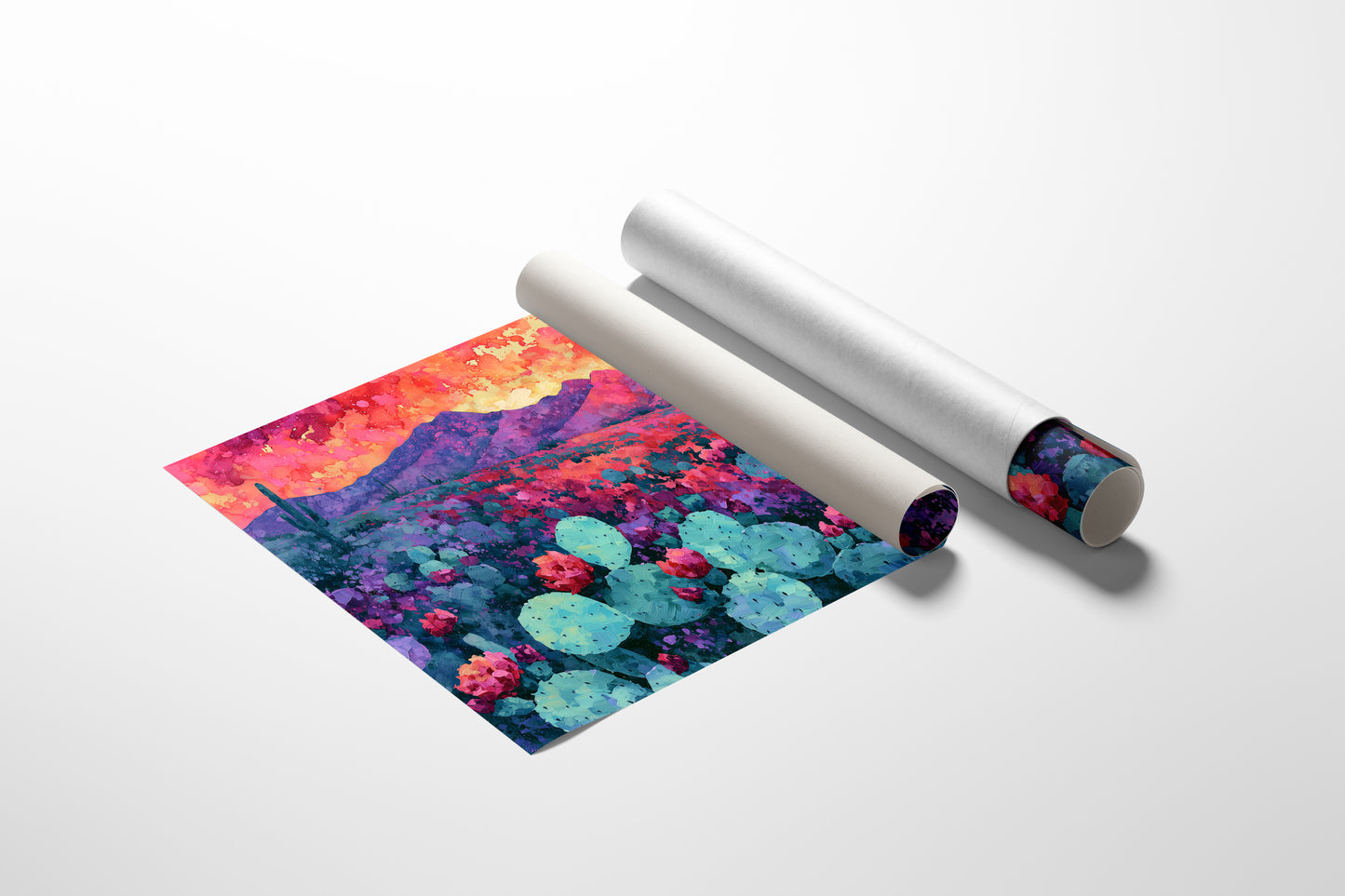 Desert Bloom, Magenta Mountains