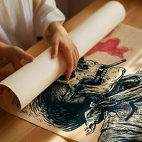The Last Cowboy — Profile Skeleton Engraving Print