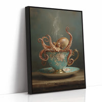 Tentacles Curl Through Teacup Surrealism