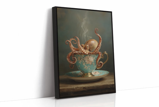 Tentacles Curl Through Teacup Surrealism