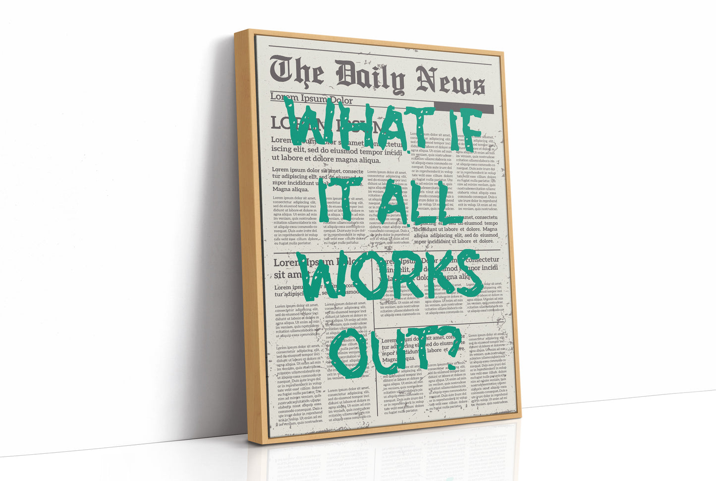 What If It All Works Out? Emerald Newsprint Edition