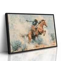 Cowboy Swinging the Lasso