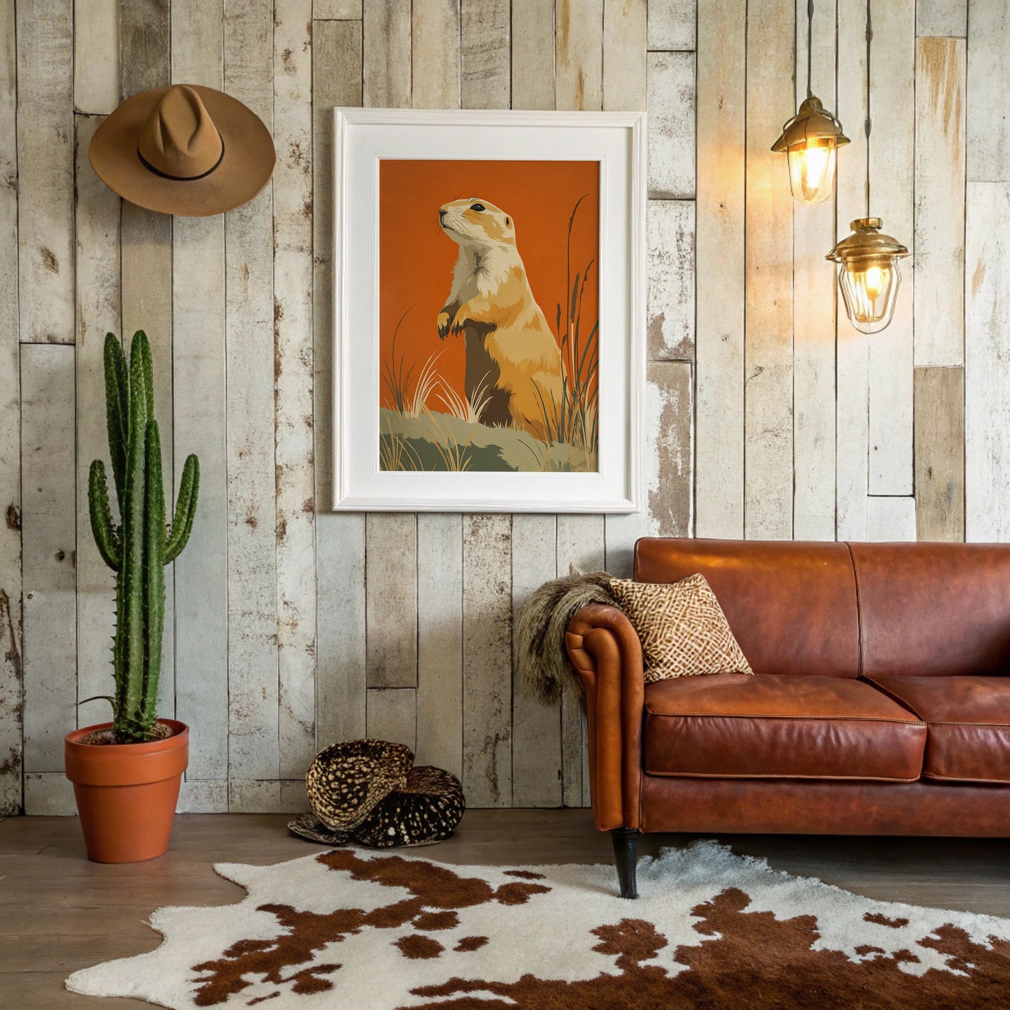 Prairie Dog Watches Autumn Unfold