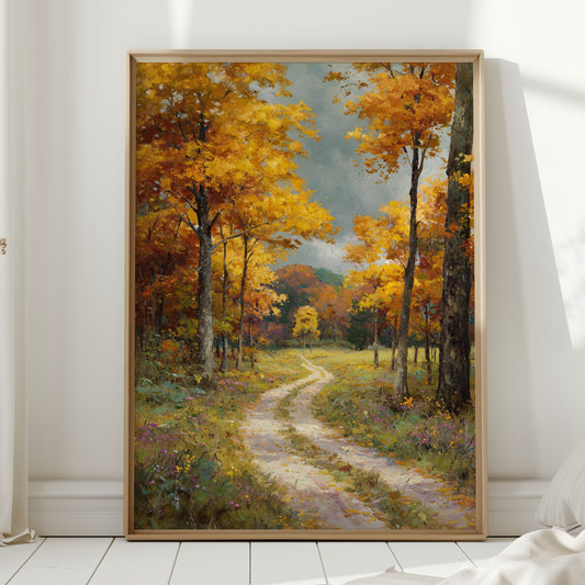 Maple Trees Guide The Winding Path