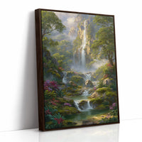 Cascading Waters Through Emerald Valleys