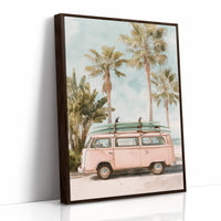 Parked Between Palm Trees