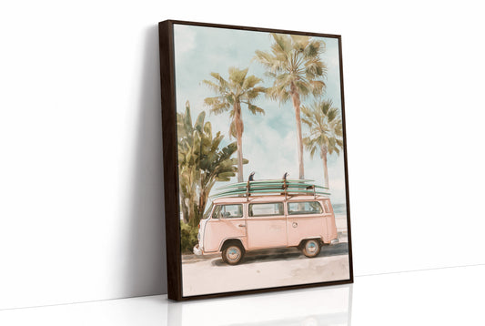 Parked Between Palm Trees