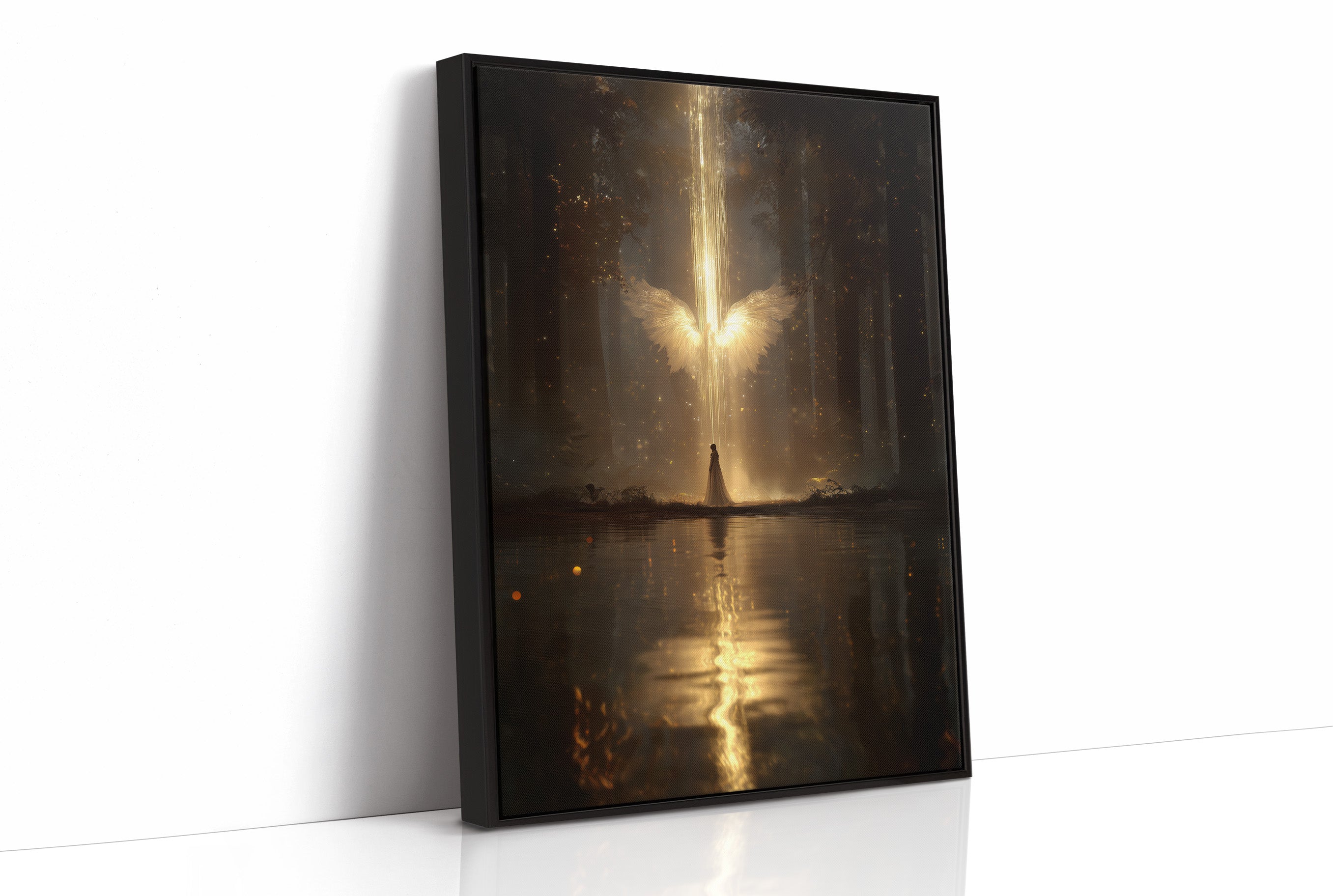 Divine Light Breaks Through Forest