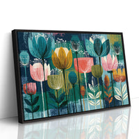 Tulip Garden, Screen Print Style