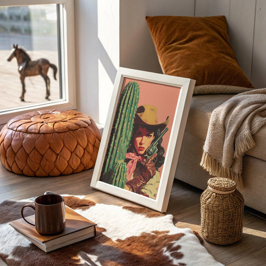 Cactus Rose in the Desert Sun