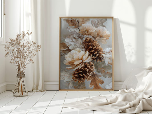 Pine Cones Dance In Winter Light