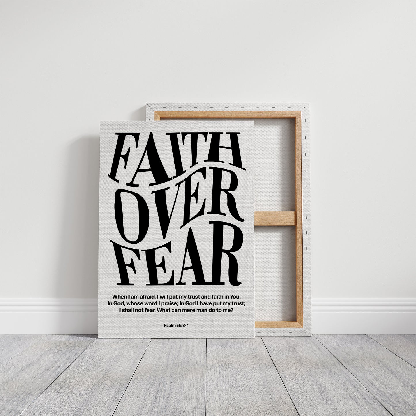 Typography Transcends Doubt Psalm 56:3-4