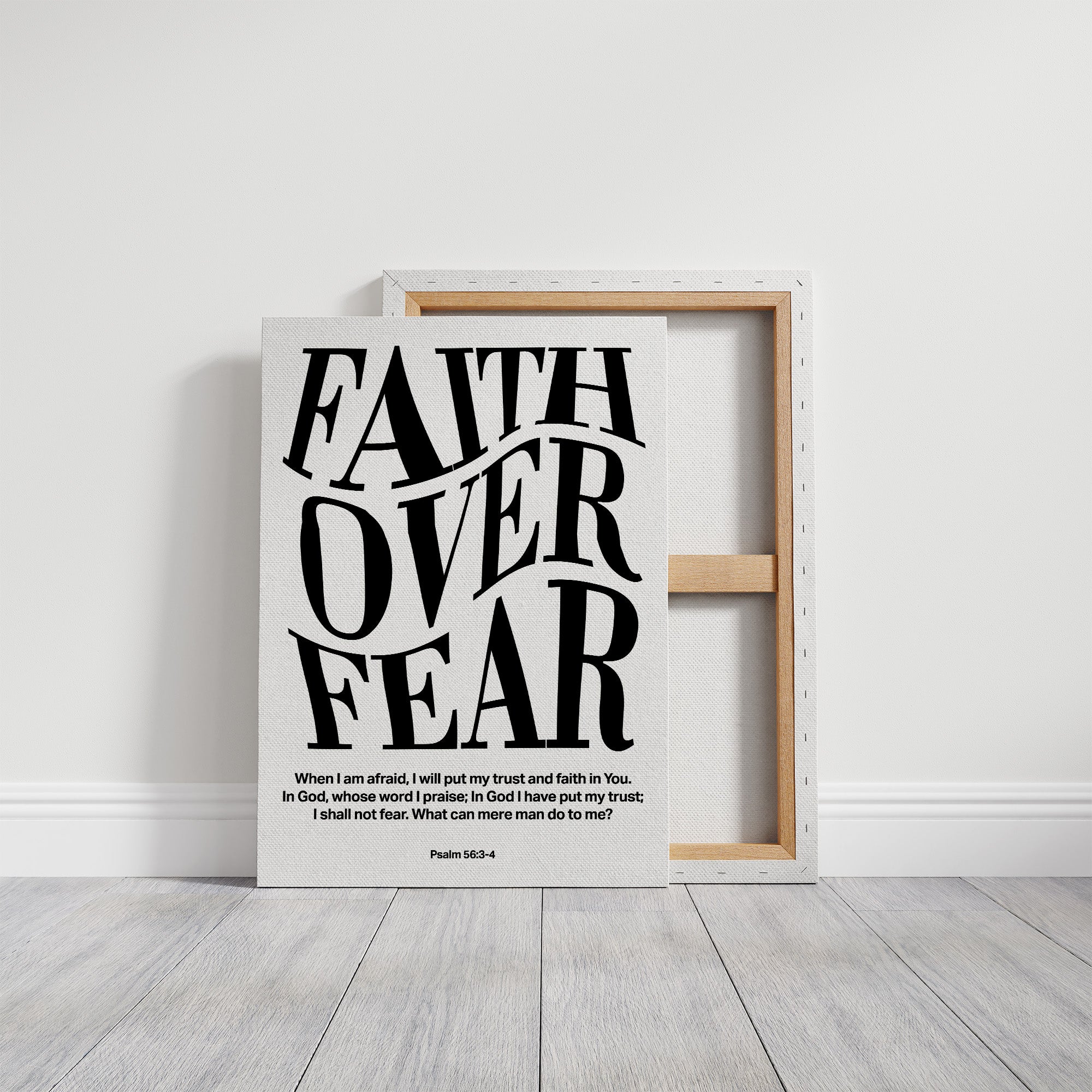 Typography Transcends Doubt Psalm 56:3-4