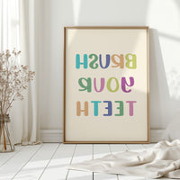 Pastel Letters Dance Like Spring Brush Your Teeth