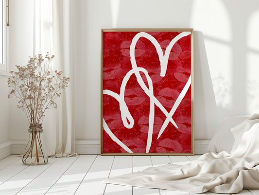 Crimson Lines Dance Their Passion