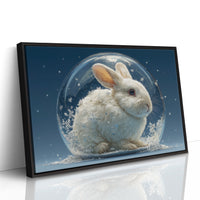Rabbit Inside a Snow Globe